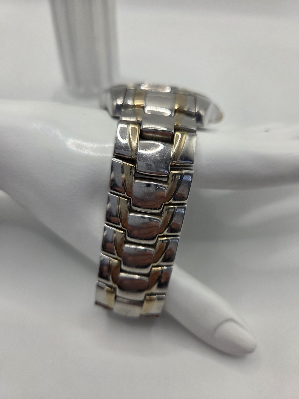 Marc Ecko Two Tone Swarovski Crystal Encore Oz Men's Bracelet Watch - Picture 2 of 8
